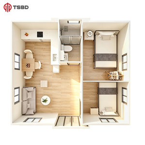 Casa Modular de Ensamblaje Rápido en 30 Minutos, Villa Modular Prefabricada con Diseño 3D Gratuito, Kit de Casa Contenedor Moderna y Sostenible - Product Image 3