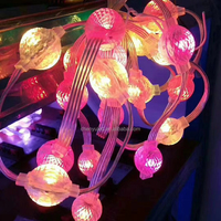Lumière de boule magique 3D DMX RGB IC LED intelligente à points de pixels adressables, décoration de lustre extérieur en plastique, Saint-Valentin, DC12V IP68