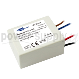 Convertisseur DC-DC GlacialPower LED Driver LD15-40C 14W 350mA, entrée 12V, canal unique, IP65 - Product Image 1