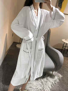 Albornoz de gofres de lujo para spa con logotipo personalizado albornoces de gofres de hotel personalizados - Product Image 1