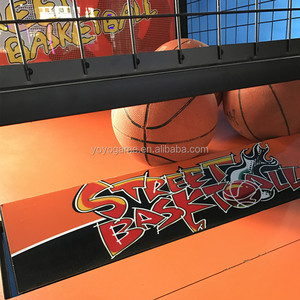 Jeu d'arcade de basketball de rue en métal à monnayeur yoyo pour 2 joueurs, prise lavable, prise en charge anglais/espagnol/japonais, 110/220V - Product Image 3