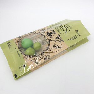 Impresión personalizada 360g PE bolsa de plástico embalaje brillante cremallera termosellado con ventana para té nueces comida de bebé - Product Image 3