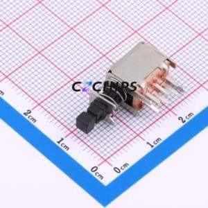 XKBS22E05-W Push Button Switch Through hole Component (THT) Switch No Lock Square Button Right Angle Insert 300mA - Product Image 1