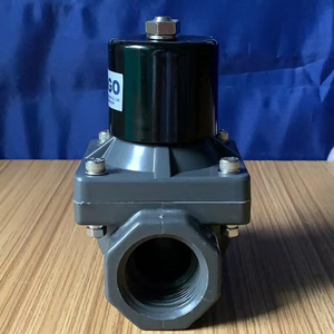 Válvula Solenoide Magnética de PVC de 2 Pulgadas DN25, Normalmente Cerrada, 220v CA, 12v, para Agua - Product Image 3