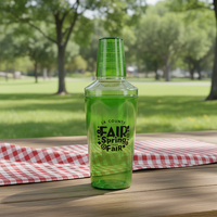 Verres à cocktail de 600 ml, verres à bière transparents, tasses à boire et mugs à bière en plastique, style classique pour bar et fête