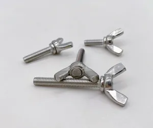 Factory din316 suppliers Factory Export steel butterfly wing screw stainless steel wing screw for Mechanical Assembly