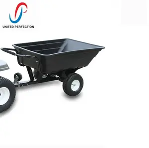 EU Popular Promotional Multi purpose Tow Behind atv tow behind trailer atv poly trailer FARM TRAILER with Low MOQ