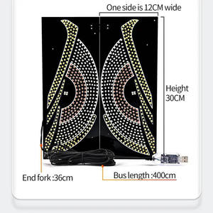 LOY Camion Voitures Pare-brise Ailes d'<span class=keywords><strong>ange</strong></span> Forme Bienvenue Lumière LED Véhicule Accessoires de voiture ailes de papillon avec lumière - Product Image 4