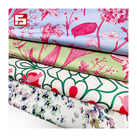 Tissu extensible personnalisable en satin doux et respirant, 97 % polyester, 3 % élasthanne, imprimé numériquement, pour robes/chemises
