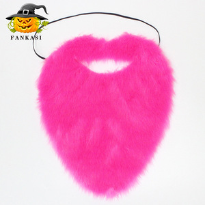 Fankasi Fuchsia Barbe Artificielle Accessoire de Fête et de Déguisement d'Halloween Amusante - Product Image 4