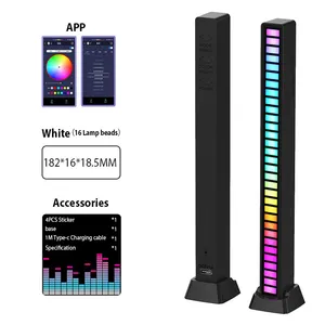 Popüler ses aktive App kontrol Pickup ritim lambası akıllı şerit işık Rgb müzik