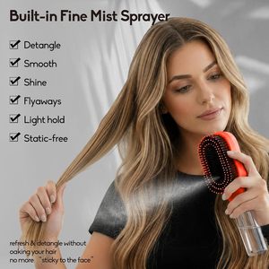 <span class=keywords><strong>Brosse</strong></span> à <span class=keywords><strong>cheveux</strong></span> 2-en-1 avec pulvérisateur d'eau, <span class=keywords><strong>brosse</strong></span> à poils de sanglier et nylon <span class=keywords><strong>pour</strong></span> hydrater et démêler les <span class=keywords><strong>cheveux</strong></span>, anti-frisottis, orange - Product Image 3