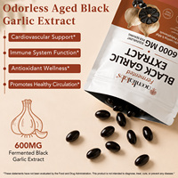 Acentiallabs OEM Gélules de gingembre noir fermenté 6000mg Extrait 10:1 Soutien Énergétique, Cardiaque, Digestif et Antioxydant Usine GMP