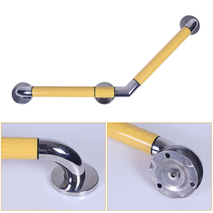 Barres d'appui murales en acier inoxydable Poignée texturée Main courante de surface Finition antirouille Poignée de support de douche biseautée à 135 - Product Image 2