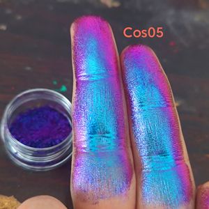 Poudre multichrome rouge noir coréen, pigment ample, de qualité cosmétique, caméléon, maquillage pour les lèvres, les yeux - Product Image 4