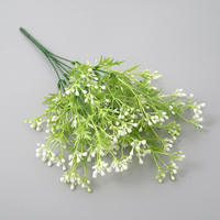 Bunga Berry Baby's Breath Buatan Gaya Eropa Berkualitas Tinggi dengan Buah Kecil untuk Dekorasi Ruang Tamu Rumah