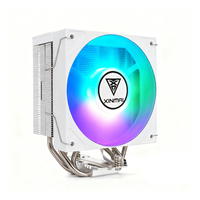 XINMAI 4 Heat Copper Pipe CPU Cooler Intel for 1851/1700/1200/115x AMD AM5/AM4 120mm Quiet Air Cooling Fan RGB Light