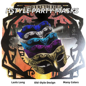Maschere Vintage in PVC Hstyle per Feste in Maschera, Decorazioni Veneziane, Costume per Carnevale, Maschera per Cosplay, Halloween e Balli in Maschera - Product Image 3