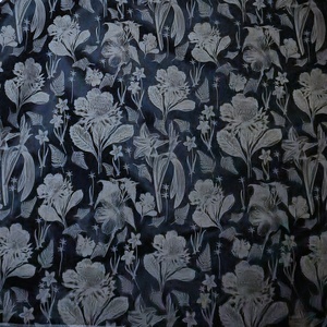 Nais Mới Nhất 100 Polyester Mềm Trắng Đen Hoa Mô Hình Thổ Cẩm Jacquard Vải Cho Mùa Hè Mùa Xuân Mùa Thu Phụ Nữ Ăn Mặc - Product Image 3