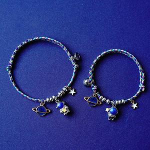 Fashion Astronaut Spaceman Pick Star Couple Magnetic <b>Bracelet</b> Valentine's Day Gift <b>Bracelet</b> Braided <b>Rope</b> Lover <b>Bracelet</b> - Product Image 2