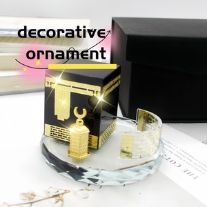 Creative high-quality crystal Islamic Muslim wedding decorations, preferred <b>gold</b> and silver <b>paintings</b>, premium religious gifts - Product Image 5