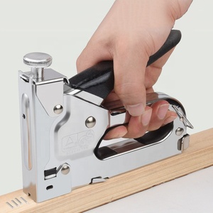 3 in 1 Woodworking Furniture Stapler with U/D/T Nails Manual Nail Gun