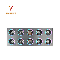Nouvelles lampes à faisceau 80W RGBWAUV vert et blanc chaud (lot de 10) pour éclairage de fond DJ et disco avec contrôle DMX512