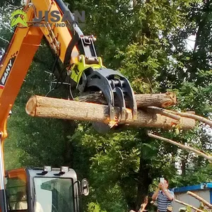 La forêt a utilisé le <span class=keywords><strong>grappin</strong></span> rotatif hydraulique de rondin de <span class=keywords><strong>mini</strong></span> excavatrice 10ton <span class=keywords><strong>avec</strong></span> la certification de la CE - Product Image 5