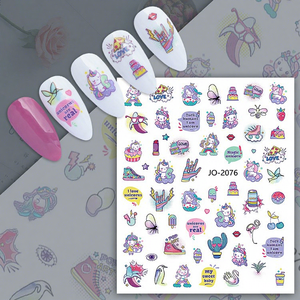 ZHI JIA - Suministros de Arte de Uñas al por Mayor, Adhesivos con Figuras de Dibujos Animados, Pegatinas y Calcomanías para Uñas - Product Image 1