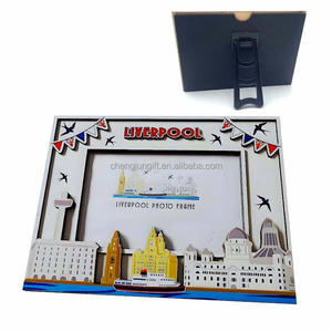 Marco de Fotos de MDF con Relieve 3D, Recuerdo Turístico de Singapur, Estilo <span class=keywords><strong>Vintage</strong></span>, Ecológico, Hecho a Medida, para Fotos de 4x6, 5x7 y 8x10 - Product Image 4