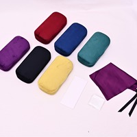 Nouveau design coloré velours daim bijoux lunettes de soleil coque dure de luxe étui à lunettes en métal boîte logo personnalisé