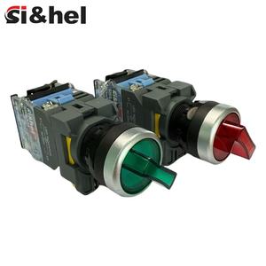 LA38 <span class=keywords><strong>12V</strong></span> verde iluminado interruptor de botón electrónico Selector 10A 220V electrodomésticos plástico encendido/apagado con perilla plana - Product Image 2