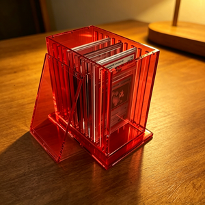 Présentoir en acrylique transparent personnalisé populaire à 10 emplacements pour cartes gradées, idéal pour la collection de cartes sportives - Product Image 2