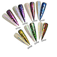 Marque Mcess ÉCHANTILLONS GRATUITS Pigments de qualité cosmétique en paillettes caméléon pour les yeux, les ongles, le maquillage, effet Aurora Hypershift