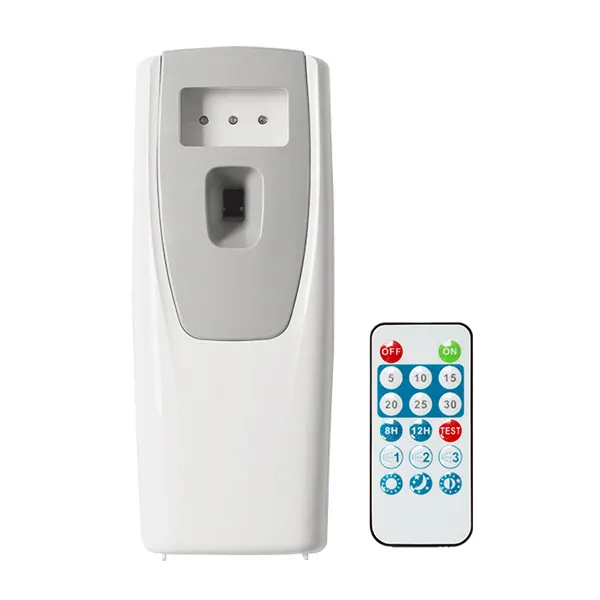 OEM a parete mini camera deodorante macchine automatica spray profumo aerosol dispenser per aria fragranza telecomando