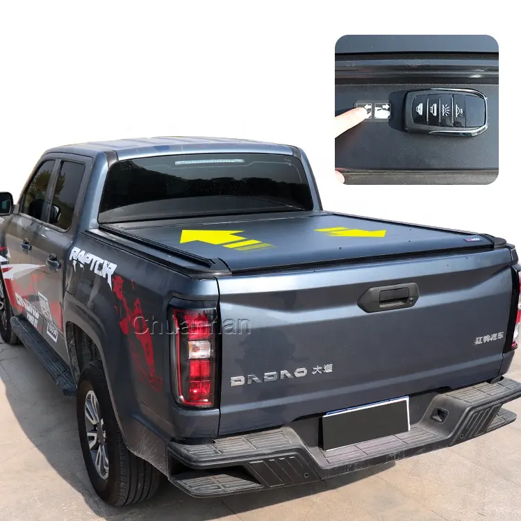 ピックアップトラックベッドカバーハードアルミニウム電気ローラートノーカバーhiluxrevo for toyota hilux vigo Tundra tacoma