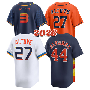 Camiseta de Béisbol Cosida para Hombre 2026, Jose Altuve, <span class=keywords><strong>Yordan</strong></span> Alvarez, Jeremy Pena, Tallas S-3XL - Product Image 1