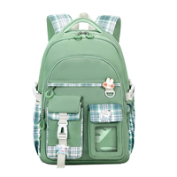 Nouveau Sac à Dos Léger et Imperméable pour Collégiens, Grande Capacité, Motif Dessin Animé Mignon, Idéal pour l'École et les Loisirs