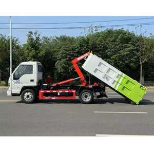 Camión de Basura FOTON Forland de 6 Ruedas, 4x2, Volante a la Izquierda, 3 Toneladas, Mini Grúa de Gancho, Diésel, Nuevo, Manual, Hidráulico, Roll-on/Roll-off - Product Image 1