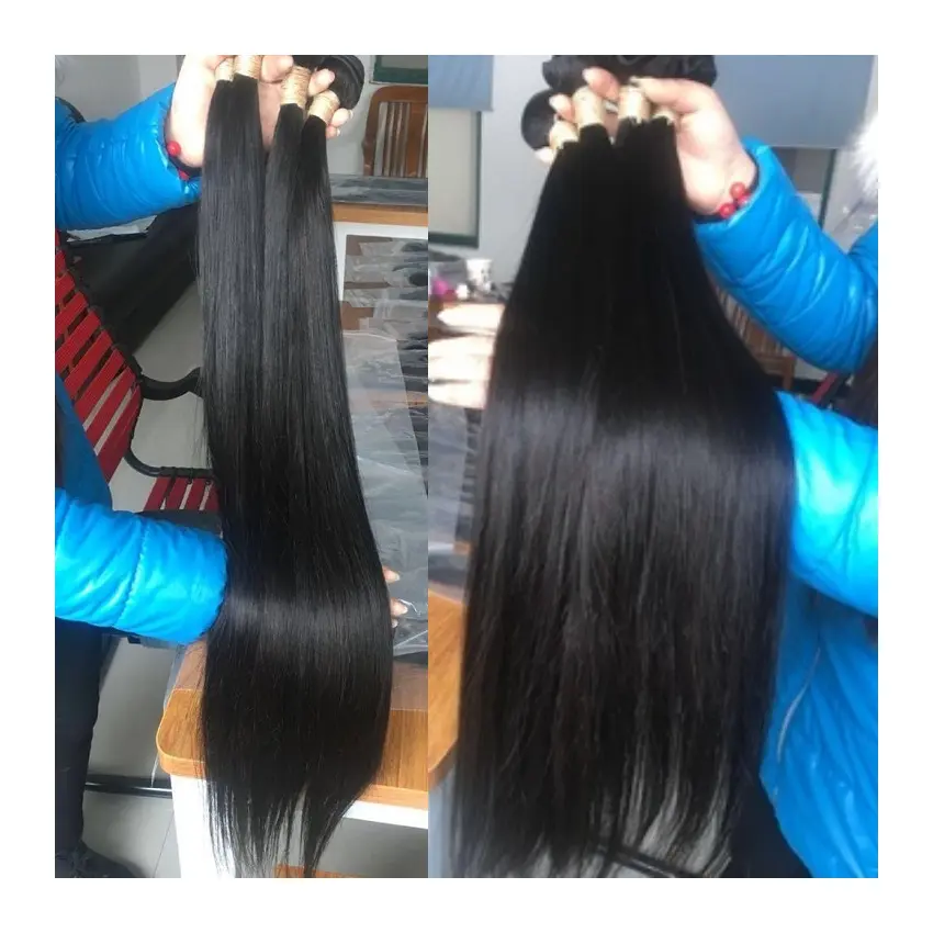 Wholesale Price High Quality Virgin Brazilian Remy Human Hair、100 Real Natural Brazilian Straight Hair Extensions