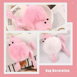 Llavero de Peluche con Forma de Cachorro de <span class=keywords><strong>Poodle</strong></span>, Adorno para Bolsos, Colgante Encantador, Venta al por Mayor U199 - Product Image 4