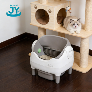 Toilette pour animaux de compagnie haut de gamme, autonettoyante, entièrement automatique, à entrée par le haut, anti-éclaboussures, désodorisante, avec contrôle intelligent par application, bac à litière pour chat - Product Image 6
