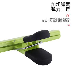 Clips de scellage en plastique pour la conservation des aliments de cuisine, réutilisables, anti-humidité, pour sachets de collations et de thé, tailles 15 cm et 7 cm - Product Image 4