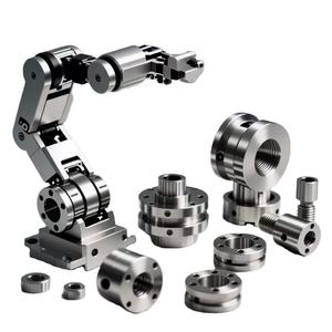 Pièces robotiques sur mesure en aluminium 6061 et acier inoxydable usinées par <span class=keywords><strong>CNC</strong></span>, forte demande, OEM/ODM, faible MOQ, échantillon 1 pièce, délai de livraison 3 jours - Product Image 1