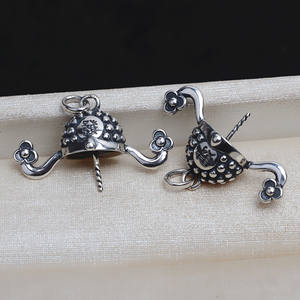 Pendentif Yintai en argent S925, Dieu de la richesse, pour femmes, 13-17, grande perle baroque, accessoire de bijoux DIY, 4070 - Product Image 1