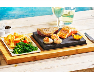 Ensemble <span class=keywords><strong>de</strong></span> <span class=keywords><strong>pierre</strong></span> et d'assiettes à steak OEM pour <span class=keywords><strong>la</strong></span> cuisson des pierres <span class=keywords><strong>de</strong></span> <span class=keywords><strong>lave</strong></span> - Product Image 3