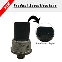 Sensor de Presión de Combustible Common Rail 284-2728 5PP4-16 CRPS para Motor Caterpillar C13 C15, Piezas para Excavadora, Cargadora y Bulldozer