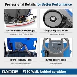 GAOGE F530 <b>Walk</b> Behind Floor Scrubber Dryer Floor Scrubber <b>Machine</b> 830mm Squeegee CE OEM Factory Wholesale for Factory Warehouse - Product Image 3