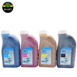 Chất lượng cao 1000ml sinh thái dung môi cho mực SK1 Cmyk cho in kỹ thuật số cho <span class=keywords><strong>SPT</strong></span> 508gs đầu in và <span class=keywords><strong>FY</strong></span> sinh thái dung môi máy in - Product Image 1