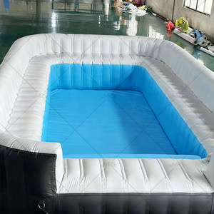 Hồ bơi bơm hơi ngoài trời cho người lớn trẻ em chất lượng cao lớn màu trắng PVC hình chữ nhật hình dạng dễ dàng cài đặt Trọng lượng nhẹ - Product Image 2